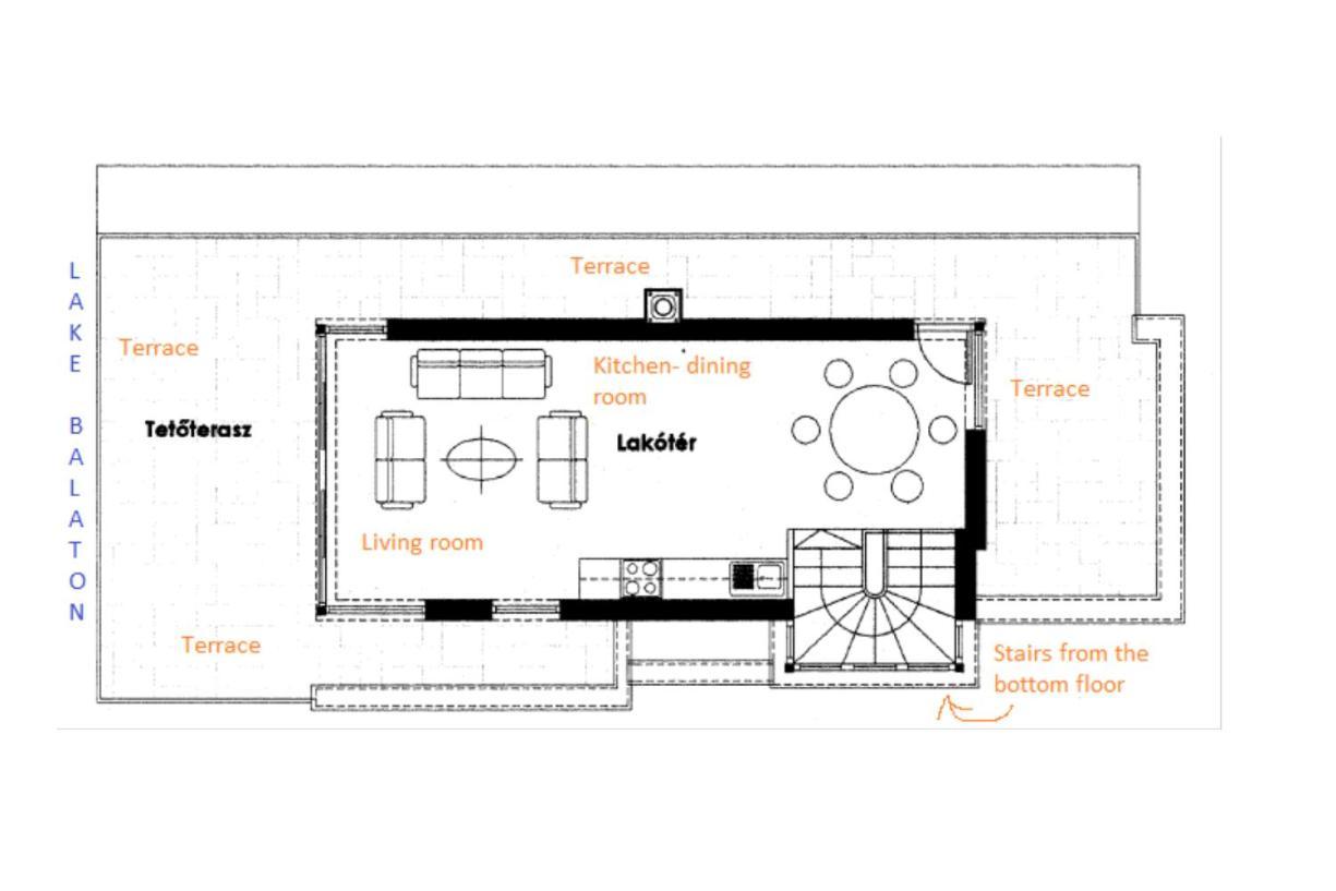 Panoramic Art Apartment With Jacuzzi 巴拉通雷勒 外观 照片